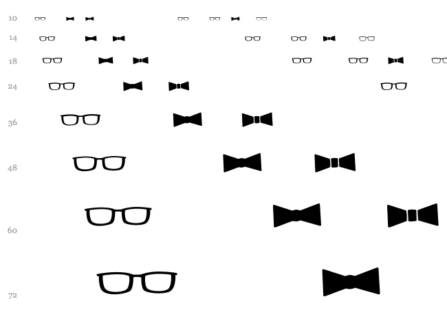 Geektastic font waterfall